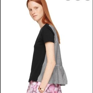 Kate Spade Broome Street Ruffle Back Shirt Size XL